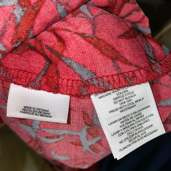 Evan Picone Black Label Red Black Floral Gathered Waist Long Sleeve Dress Sz XL - Picture 9 of 12